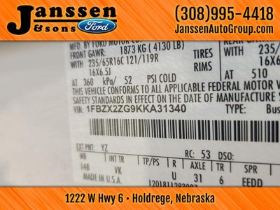 2019 Ford Transit Passenger Wagon XL