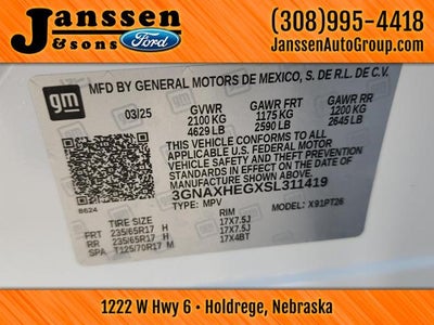 2025 Chevrolet EQUINOX LT