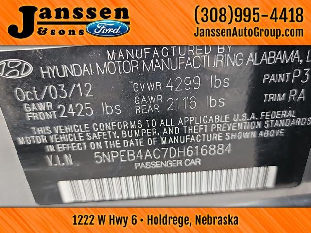 2013 Hyundai Sonata GLS
