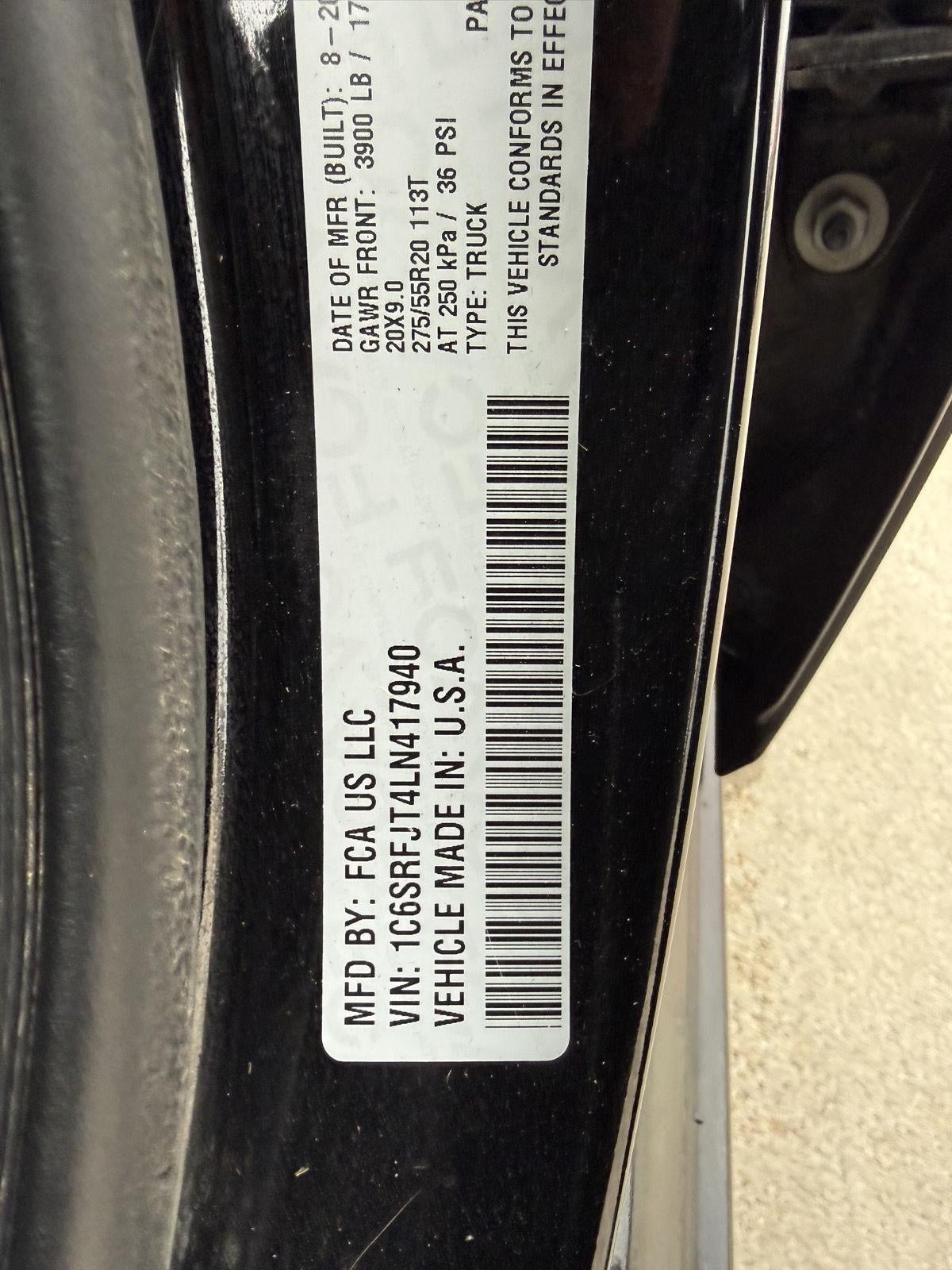 2020 RAM 1500 Laramie