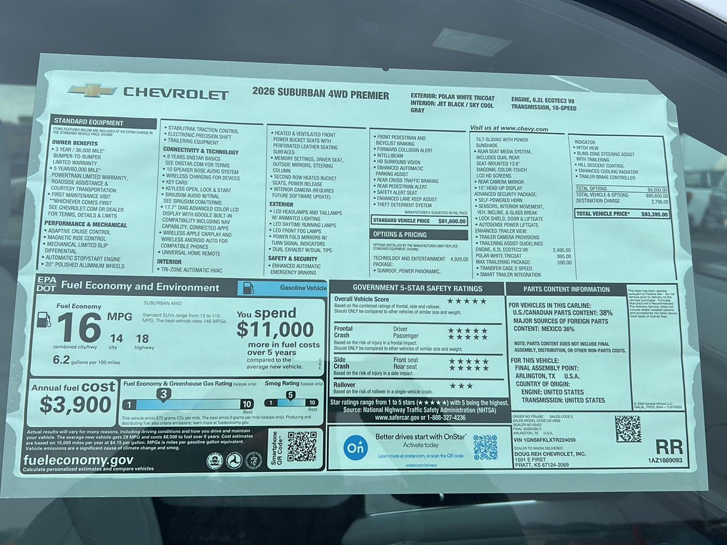 2026 Chevrolet Suburban Premier