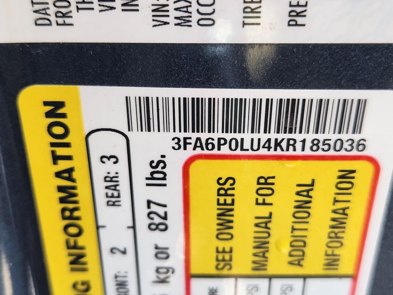 2019 Ford Fusion Hybrid SE