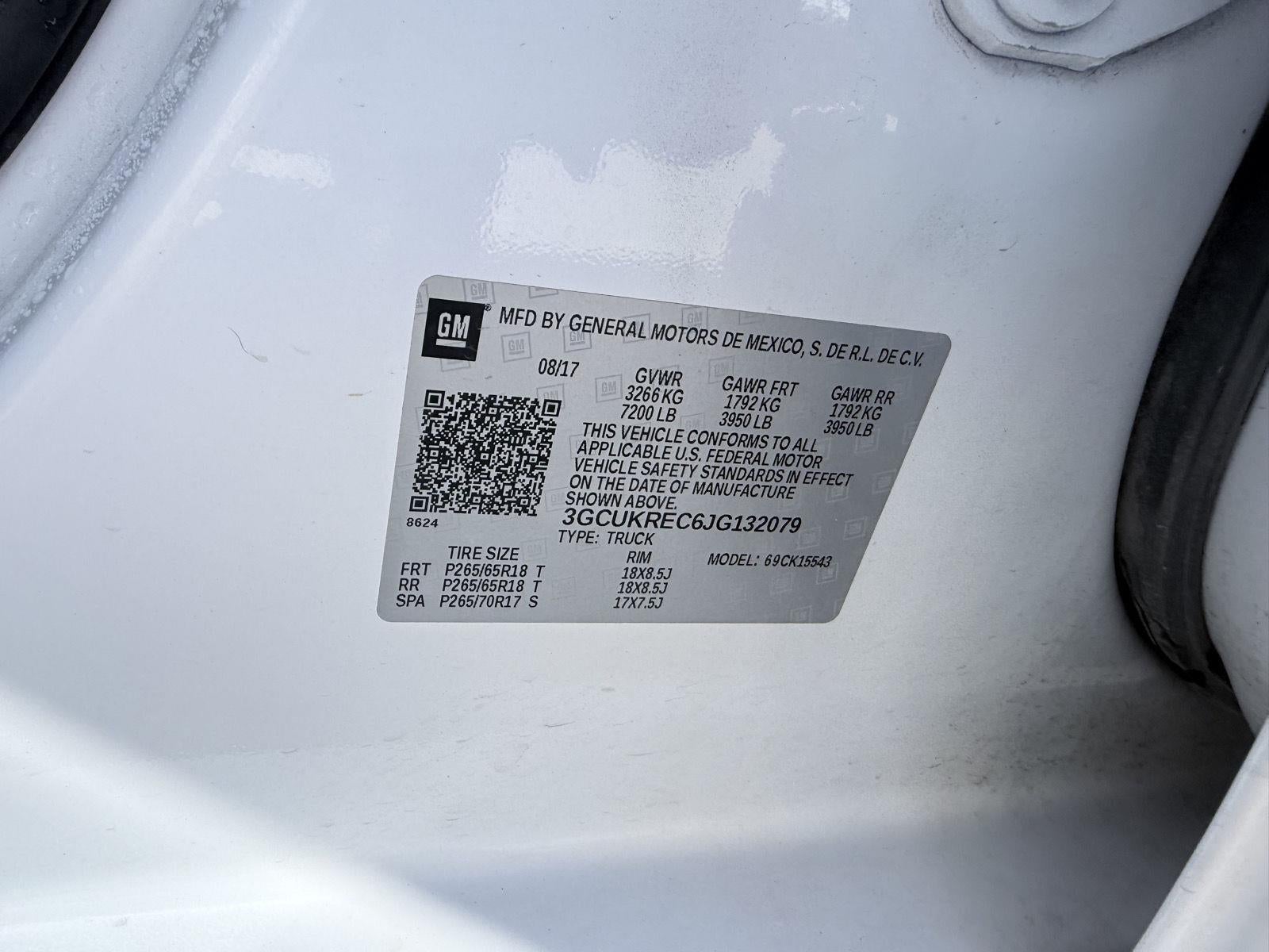 2018 Chevrolet Silverado 1500 LT