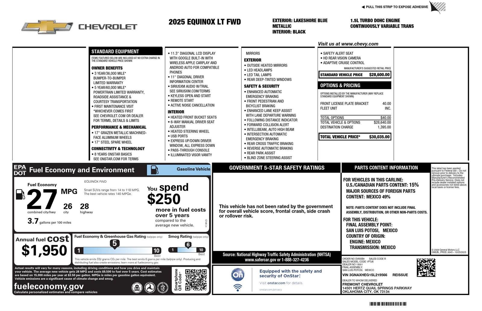 2025 Chevrolet Equinox LT