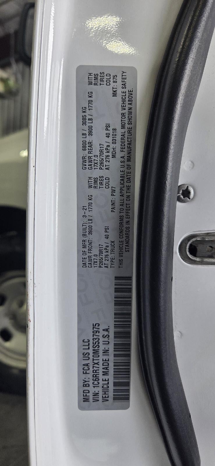 2021 RAM 1500 Classic SSV