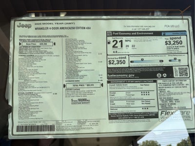 2026 Jeep Wrangler WRANGLER 4-DOOR AMERICA250