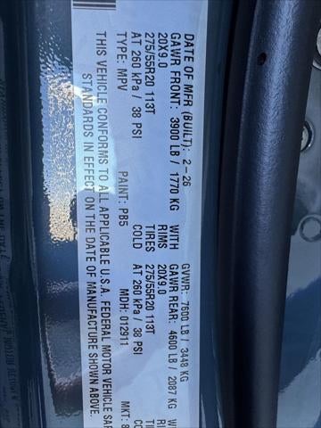 2026 Jeep Grand Wagoneer GRAND WAGONEER L LIMITED ALTITUDE 4X4