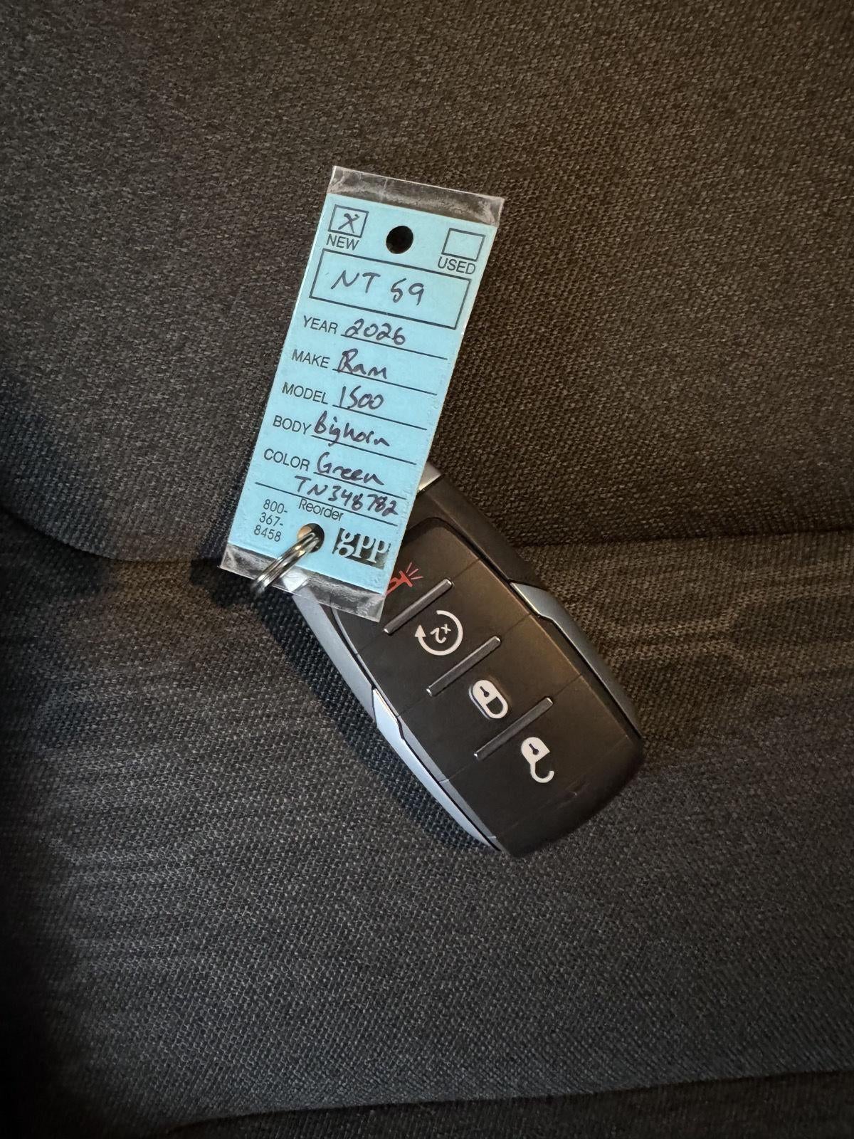 2026 RAM Ram 1500 RAM 1500 BIG HORN CREW CAB 4X4 5'7' BOX