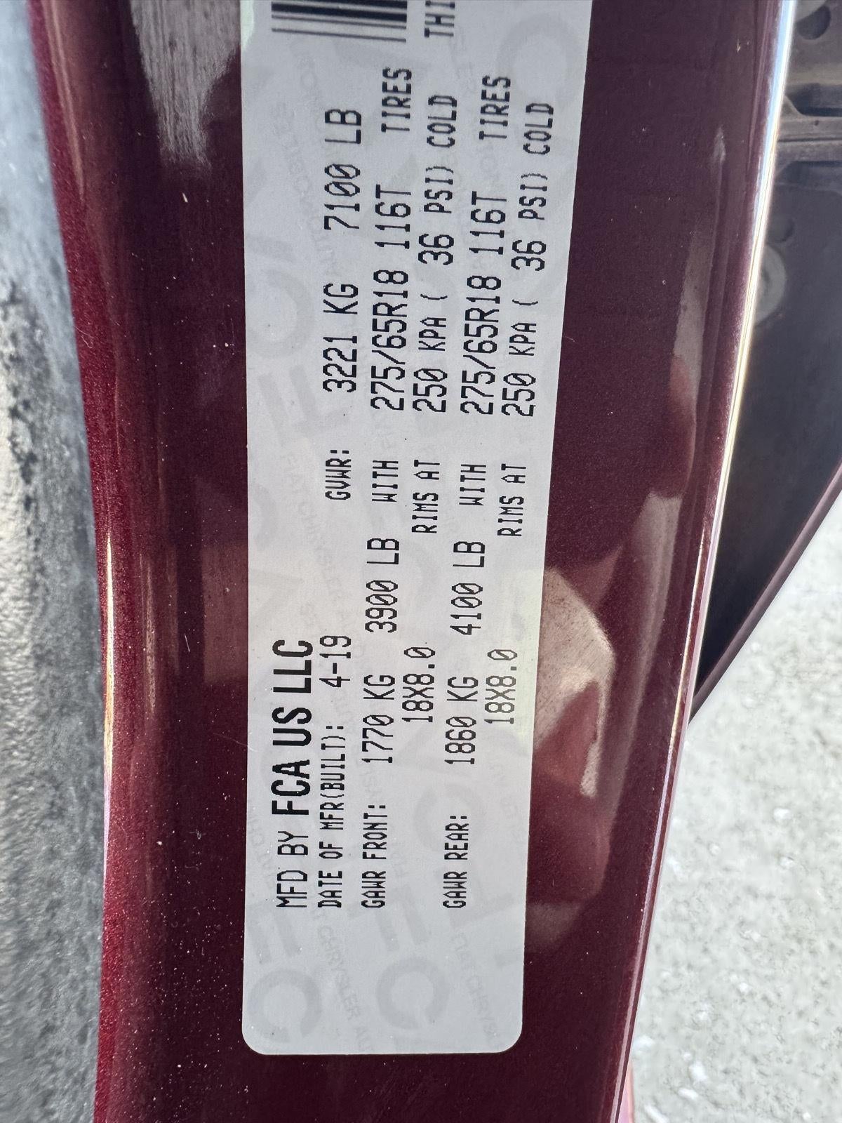 2019 RAM 1500 Laramie Crew Cab 4x4 5'7' Box