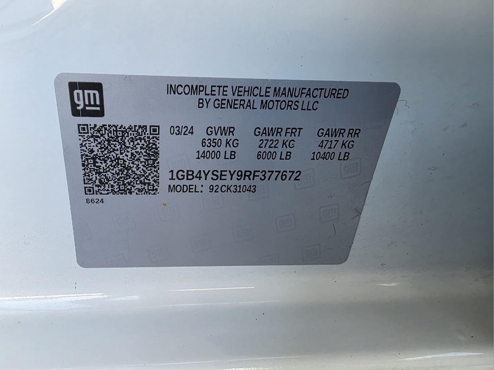 2024 Chevrolet Silverado 3500HD Chassis Work Truck