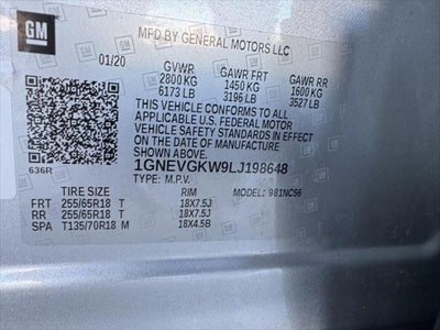 2020 Chevrolet Traverse AWD LT Cloth