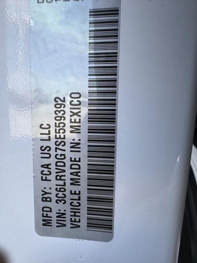 2025 RAM ProMaster 2500 Cargo Van Tradesman High Roof 159' WB w/Pass Seat