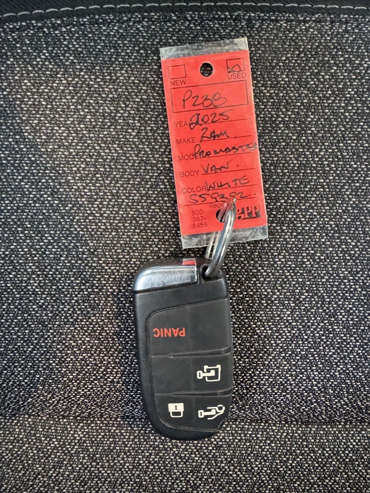 2025 RAM ProMaster 2500 Cargo Van Tradesman High Roof 159' WB w/Pass Seat