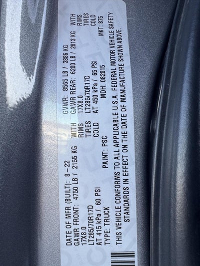 2022 RAM 2500 Power Wagon Crew Cab 4x4 6'4' Box