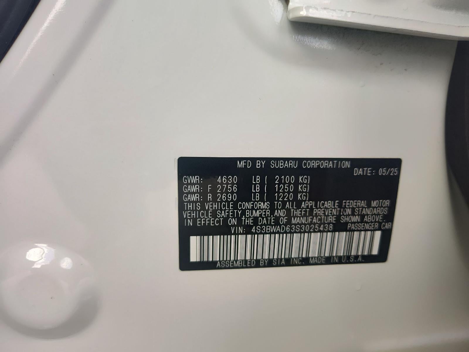 2025 Subaru Legacy Premium