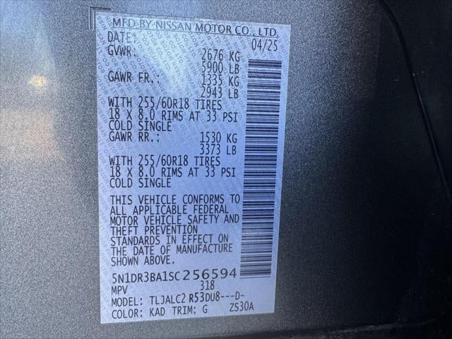 2025 Nissan Pathfinder SV FWD
