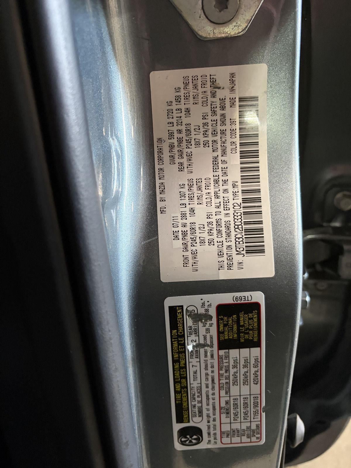 2011 Mazda Mazda CX-9 Touring