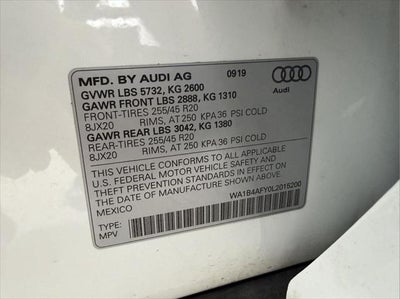 2020 Audi SQ5 Premium Plus TFSI quattro Tiptronic