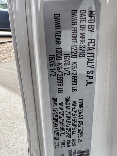 2018 RAM ProMaster City Tradesman Cargo Van